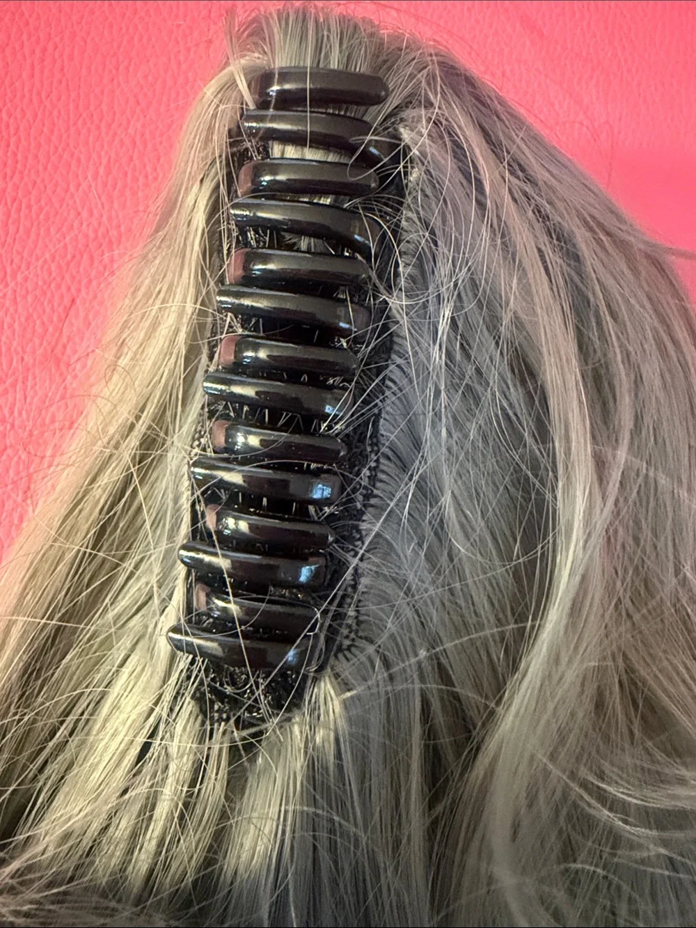 Luxury Wavy Hair Extension - Silver Gray